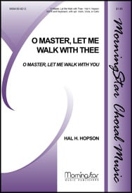 O Master Let Me Walk with Thee SATB choral sheet music cover Thumbnail